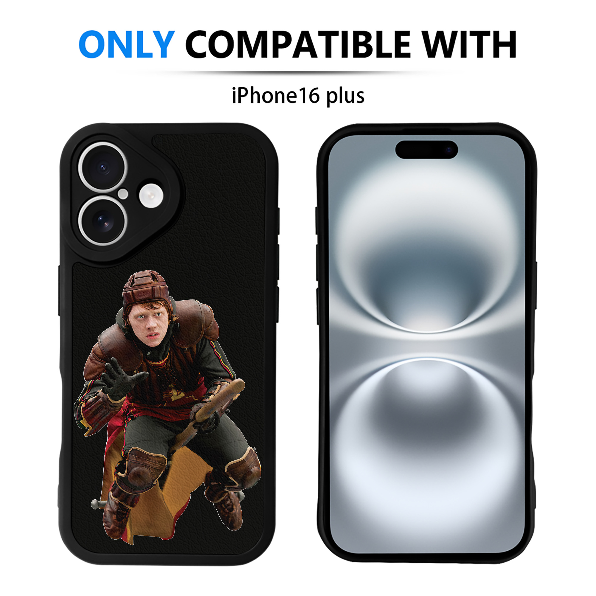 （画像用） Harry Potter ハリー・ポッターシリーズ 【iPhone 16シリーズ対応】シリコンスマホケース（レザー調） 材質：シリコン